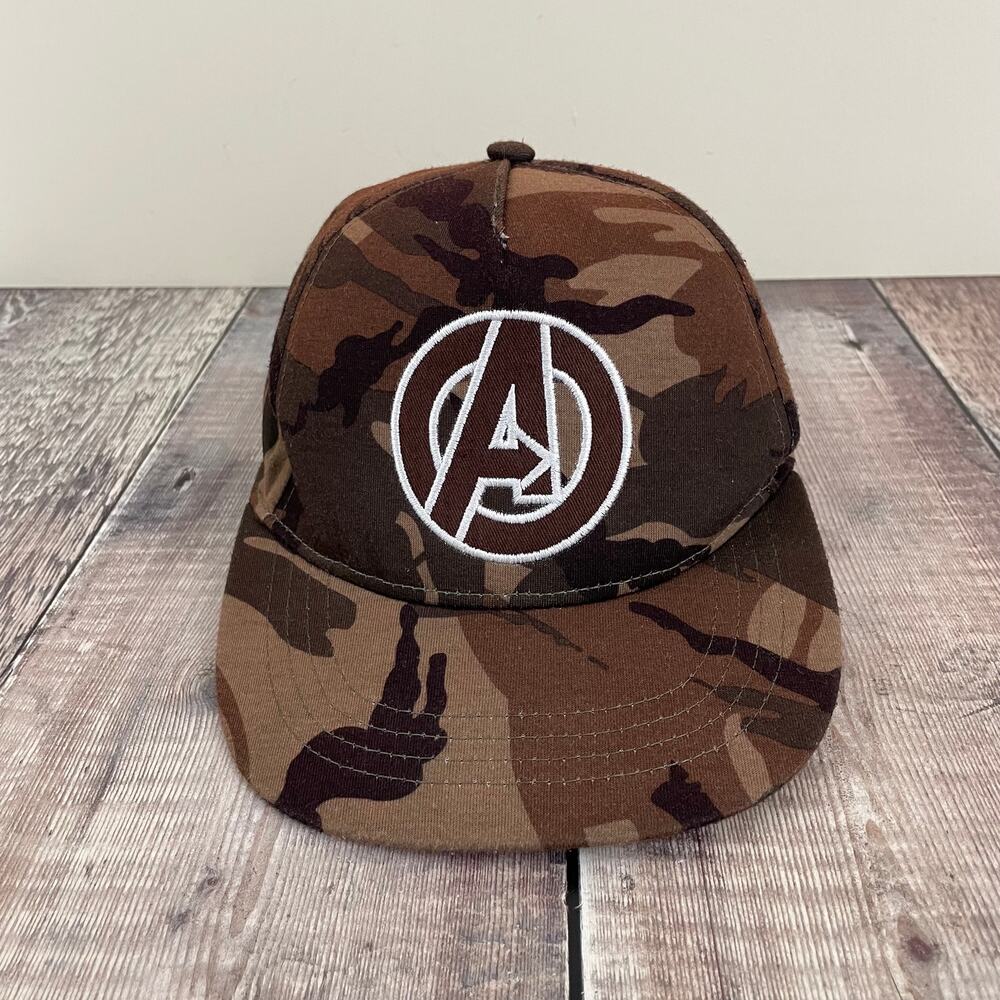 Marvel Avengers Mens Snapback Hat Baseball Cap Super Hero Comics Camo Adjustable
